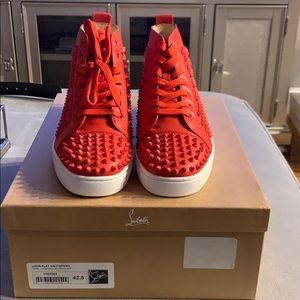 Men’s Christian Louboutin Luis flat calf\spikes